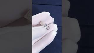 Cartier full diamond 18k white gold rings18kgold weddingrings rings jewelryfactory cartier [upl. by Bushore]