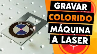 COMO GRAVAR EM COLORIDO COM MÁQUINA A LASER NO METAL  TRANSLASER [upl. by Perrins]