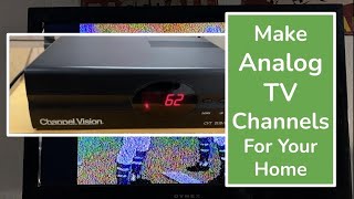 Make your own personal analog TV channels at home  UHF TV Channel Modulator  Video sender [upl. by Nihahs]