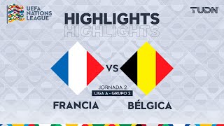 HIGHLIGHTS  Francia vs Bélgica  UEFA Nations League 2024  TUDN [upl. by Aivatnuhs578]