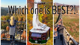 Anakeesta vs Ober Gatlinburg vs Skylift Park  Which one is BEST [upl. by Eek590]