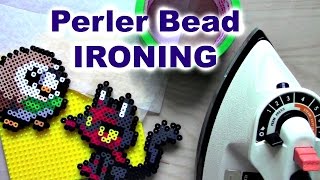 How I Iron Perler Beads Masking Tape vs Direct Fuse [upl. by Kinimod]