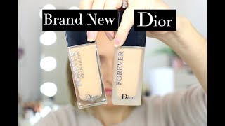 Dior Forever Matte amp Skin Glow Foundation Review amp Wear Test [upl. by Atnicaj493]