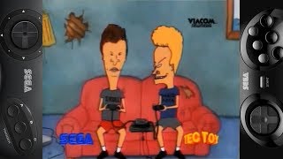 MTVs Beavis and ButtHead Sega Genesis\Mega Drive\Brazil Commercial [upl. by Ahseinad]