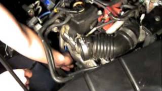 Changing Spark plugs on a subaru [upl. by Rednasyl]