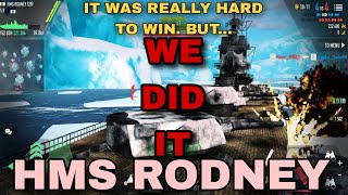 Battle of Warships HMS RODNEY  Mission Impossible  6v7 [upl. by Chappell]