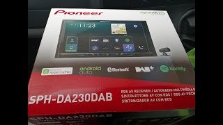 Pioneer SPHDA230 DAB double din radio fitters review amp install tips [upl. by Mandler]