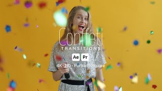 Confetti Transitions Premiere Pro Tutorial [upl. by Naimaj954]