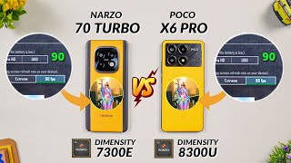 Realme Narzo 70 Turbo vs Poco X6 Pro Bgmi Test With FPS Meter  Best 90 FPS Phone Under ₹20000 🔥 [upl. by Shaughn]