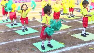 Sports Day 201819 Academics And Athletics – Nursery – PomPom Dance [upl. by Starlin]