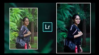 How to Edit MOODY GREEN  Lightroom Mobile Tutorial [upl. by Launamme]