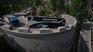 Fernbus Simulator  Subida con Curvas Peligrosas  ETN Neoplan Skyliner [upl. by Noskcaj]