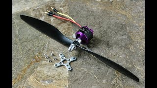 Angel A2212 980kv brushless motor thrust test 1045 3S  Sunnysky [upl. by Nafets]