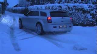 300C HEMI AWD Burnout on the snow [upl. by Brottman646]