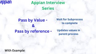 Pass by reference amp pass by value in Appian  Appian Interview Question  Appian Tutorial [upl. by Corbie949]