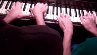 The CanCan Piano Cover Duet by The Master Twins [upl. by Giulio]