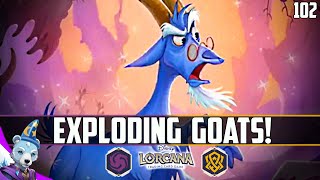 Exploding GOATS is all I ever wanted 🟣🟡 Amethyst Amber Lorcana Gameplay [upl. by Duer]