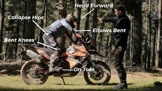 Standing Technique Every Beginner Adventure Motorcycle Rider Needs to Know [upl. by Dhaf]