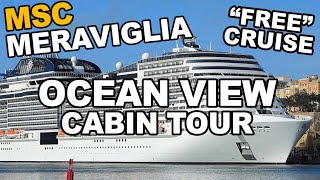 Taking a quotFreequot Cruise on the MSC Meraviglia and Ocean View Cabin Tour Ep 0113 [upl. by Gnok350]