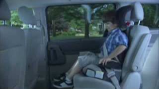 Highback Booster Seat Installation  LATCH System Education  Ad Council [upl. by Winslow632]