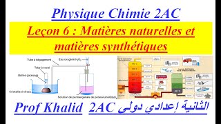 المواد الطبيعية والمواد الصناعية  les matières naturelles et les matières synthétiques ثانية اعدادي [upl. by Jedlicka226]