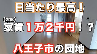 【東京八王子市・団地２DKのルームツアー】日当たり最高で、家賃１万２千円 [upl. by Schilt992]