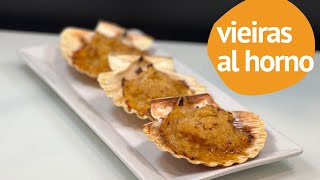 VIEIRAS a LA GALLEGA receta tradicional al HORNO [upl. by Ronnie989]