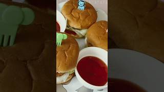 Howtomakechicken burger 🍔one monthfreezerecipe shortsvideo [upl. by Laersi]