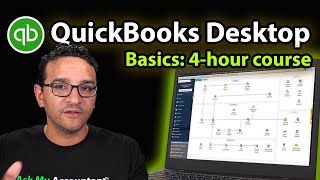 Introduction to QuickBooks Desktop  4hr Full Tutorial [upl. by Wellington]