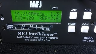 MFJ929 Antenna Tuner  Unboxing and Setup  Mobile HF HAM Radio [upl. by Norehs]