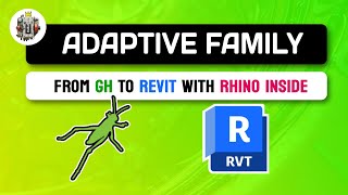 Adaptive Families from Grasshopper to Revit with Rhino Inside [upl. by Alitha357]