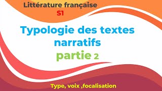 Typologie texte narratif S1 [upl. by Julee]