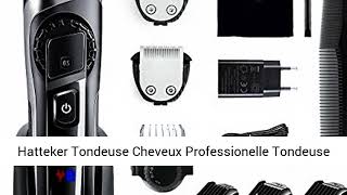 Hatteker Tondeuse Cheveux Professionelle Tondeuse Barbe 3 en 1 pour Homme Rechargeable [upl. by Mercier]