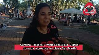 CAROLINA PELLEGRINI JORNADA RECREATIVA EN BIGAND PARTIDO SOCIALISTA [upl. by Puduns]