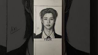 Felix art drawing sketch felix straykids fyp [upl. by Innattirb]