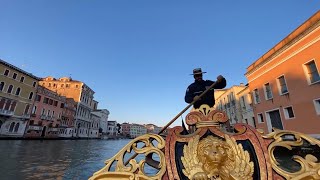 Venice Gondola Ride along Grand Canal and Small Canals [upl. by Brader876]