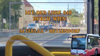 Linie 64B Wien  Alterlaa  Hetzendorf  Wiener Grantler [upl. by Aicrag]