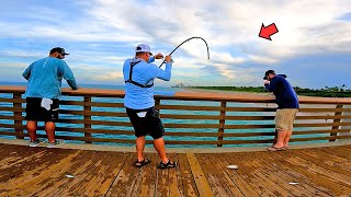 Fishing with Live Bait off the Pier and Caught This Ive Been Missing Out [upl. by Phelps]