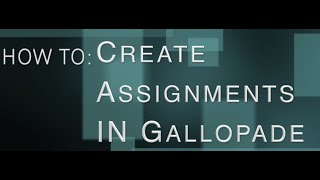 How to Create Assignments in Gallopade [upl. by Mortensen]