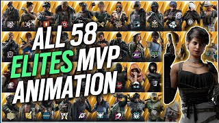 ALL 58 ELITE SKINS MVP ANIMATIONS  Alibi Elite [upl. by Mian]