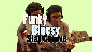 Funky Bluesy SLAP Groove [upl. by Ellenaej]