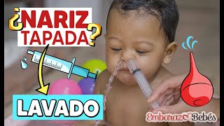 💦 3 PASOS para hacer un LAVADO NASAL al Bebé Correctamente [upl. by Jallier784]