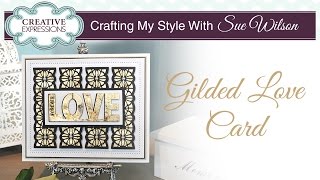 Gilding Flakes Tutorial  Crafting My Style with Sue Wilson [upl. by Anabahs622]