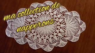 ma collection de napperons au crochet [upl. by Lemkul]