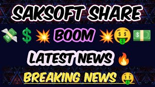 Saksoft share latest news today  saksoft share news today  stocks stockmarket [upl. by Valoniah]