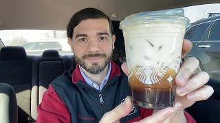 Starbucks NEW Oleato Golden Foam Iced Shaken Espresso with Toffeenut Review [upl. by Sharma907]