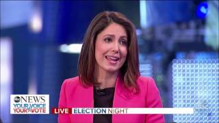 ABC News Election Night 2016 Coverage  7pm Hour Hillary R Clinton v Donald J Trump [upl. by Enomar]