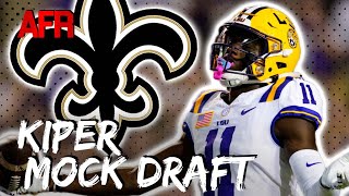 Kiper Mock Draft Saints Get MASSIVE WEAPON With LSU WR [upl. by Ssew]