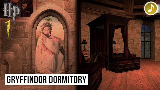 HP1  Ambience amp Music ⚡️ Gryffindor Dormitory  HD ASMR amp Animation [upl. by Boor]