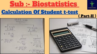 Student ttest One amp Two sample ttest Paired amp Unpaired ttest Biostatistics  PartII [upl. by Yxel]